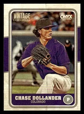 2025 Onyx Vintage #OVCHDO Chase Dollander - Baseball Card Single