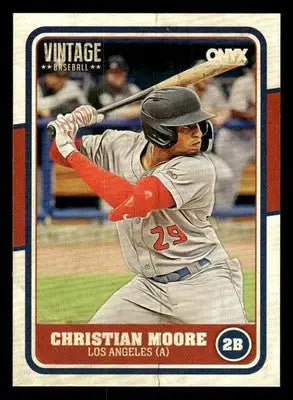 2025 Onyx Vintage #OVCHMO Christian Moore - Baseball Card Single