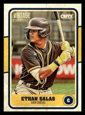 2025 Onyx Vintage #OVETSA Ethan Salas - Baseball Card Single