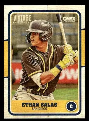 2025 Onyx Vintage #OVETSA Ethan Salas - Baseball Card Single