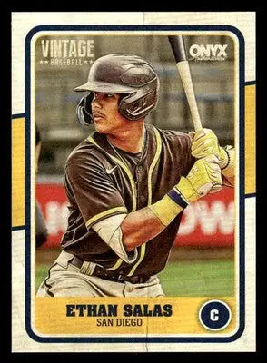 2025 Onyx Vintage #OVETSA Ethan Salas - Baseball Card Single