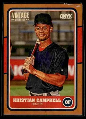 2025 Onyx Vintage #OVKRCA Kristian Campbell Orange Bordered #/50 - Baseball Card Single