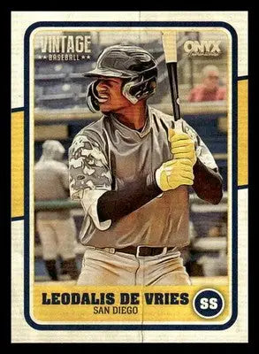 2025 Onyx Vintage #OVLEDE Leodalis De Vries - Baseball Card Single