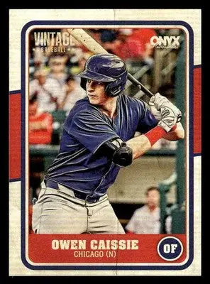 2025 Onyx Vintage #OVOWCA Owen Caissie - Baseball Card Single
