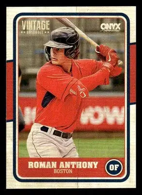 2025 Onyx Vintage #OVROAN Roman Anthony - Baseball Card Single
