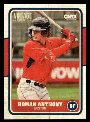 2025 Onyx Vintage #OVROAN Roman Anthony - Baseball Card Single