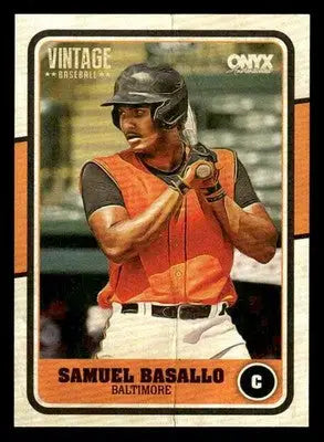 2025 Onyx Vintage #OVSABA Samuel Basallo - Baseball Card Single