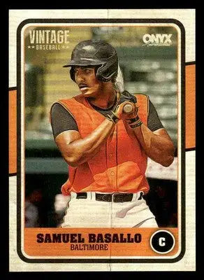 2025 Onyx Vintage #OVSABA Samuel Basallo - Baseball Card Single