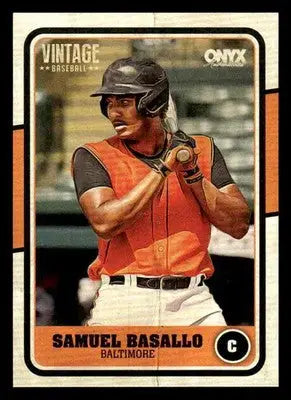 2025 Onyx Vintage #OVSABA Samuel Basallo - Baseball Card Single