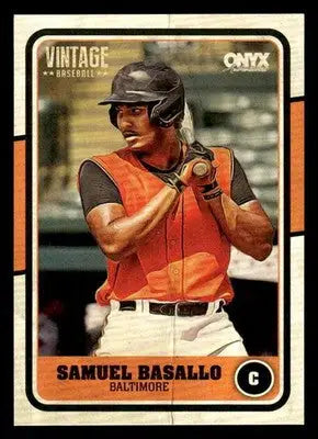 2025 Onyx Vintage #OVSABA Samuel Basallo - Baseball Card Single
