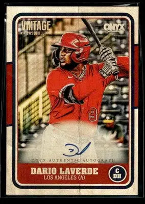 2025 Onyx Vintage #VADALA Dario Laverde Autographs - Baseball Card Single
