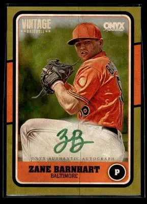2025 Onyx Vintage #VAZABA Zane Barnhart Autographs Geen Ink #/50 - Baseball Card Single
