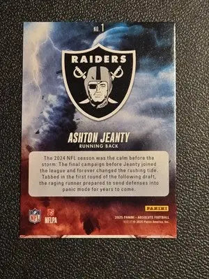2025 Panini Absolute #1 Ashton Jeanty By Storm - Football Card Single