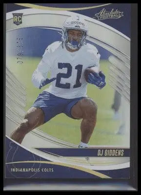 2025 Panini Absolute #118 DJ Giddens Spectrum Rookie #/375 Indianapolis Colts - Football Card Single