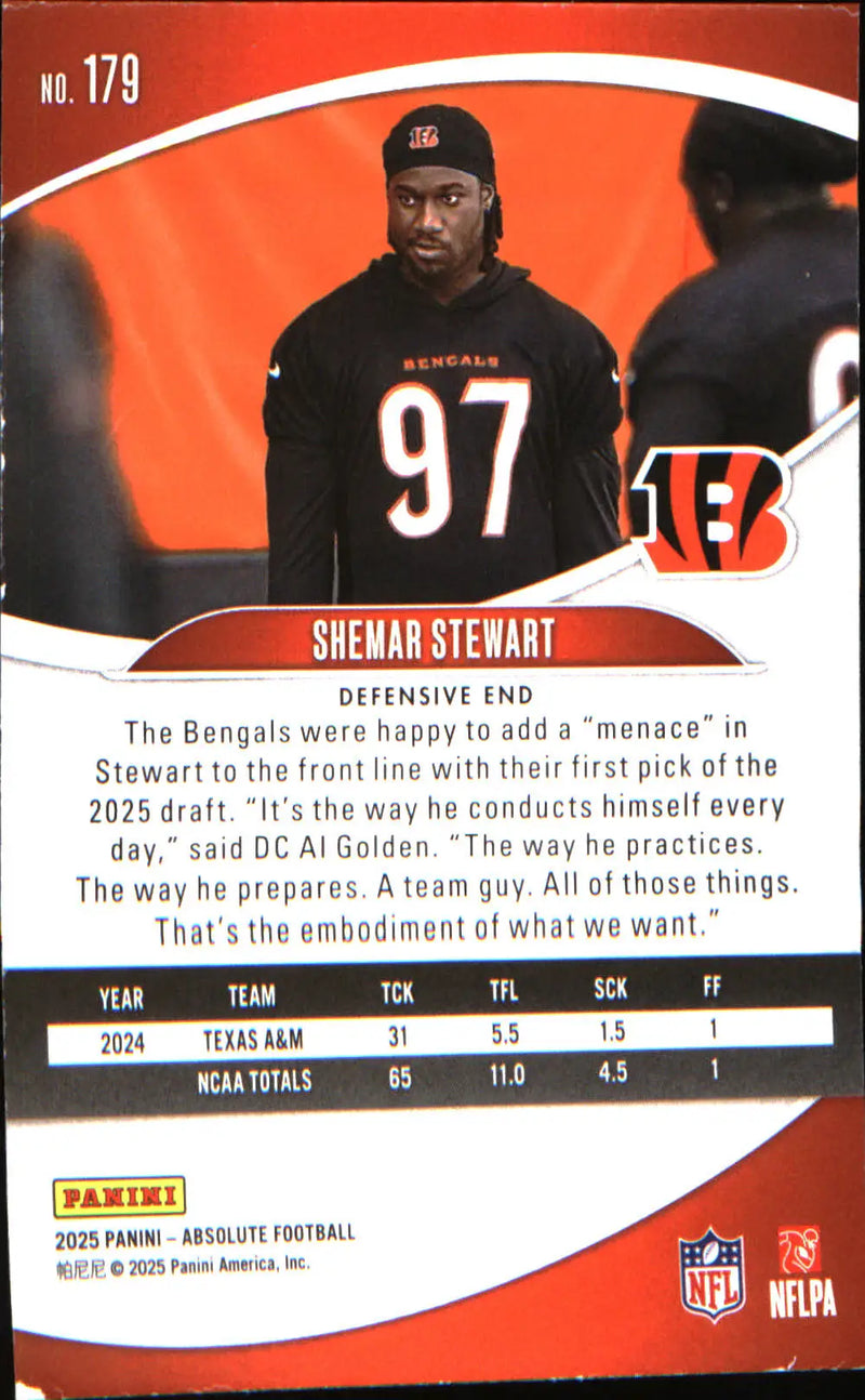 2025 Panini Absolute #179 Countdown Calendar Shemar Stewart Rookie
