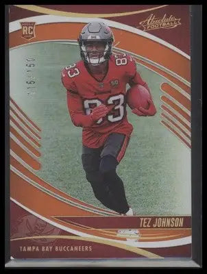 2025 Panini Absolute #184 Tez Johnson Spectrum Orange #/150 - Football Card Single