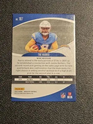 2025 Panini Absolute #187 Tre Harris Retail - Football Card Single