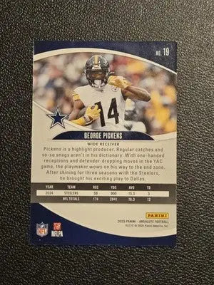 2025 Panini Absolute #19 George Pickens Retail - Football Card Single