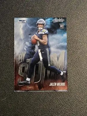 2025 Panini Absolute #6 Jalen Milroe By Storm off-centered - Football Card Single