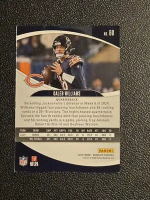 2025 Panini Absolute #60 Caleb Williams Retail - Football Card Single