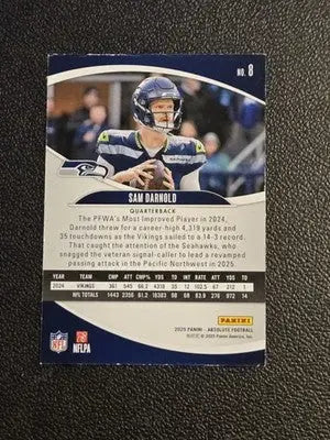 2025 Panini Absolute #8 Sam Darnold - Football Card Single