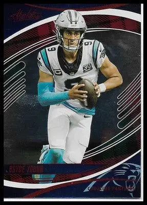 2025 Panini Absolute #80 Bryce Young Blue Parallel Carolina Panthers QB Football