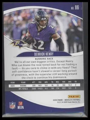 2025 Panini Absolute #86 Derrick Henry Spectrum - Football Card Single