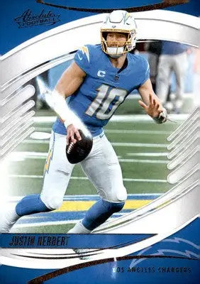 2025 Panini Absolute Blue #11 Justin Herbert - Football Card Single
