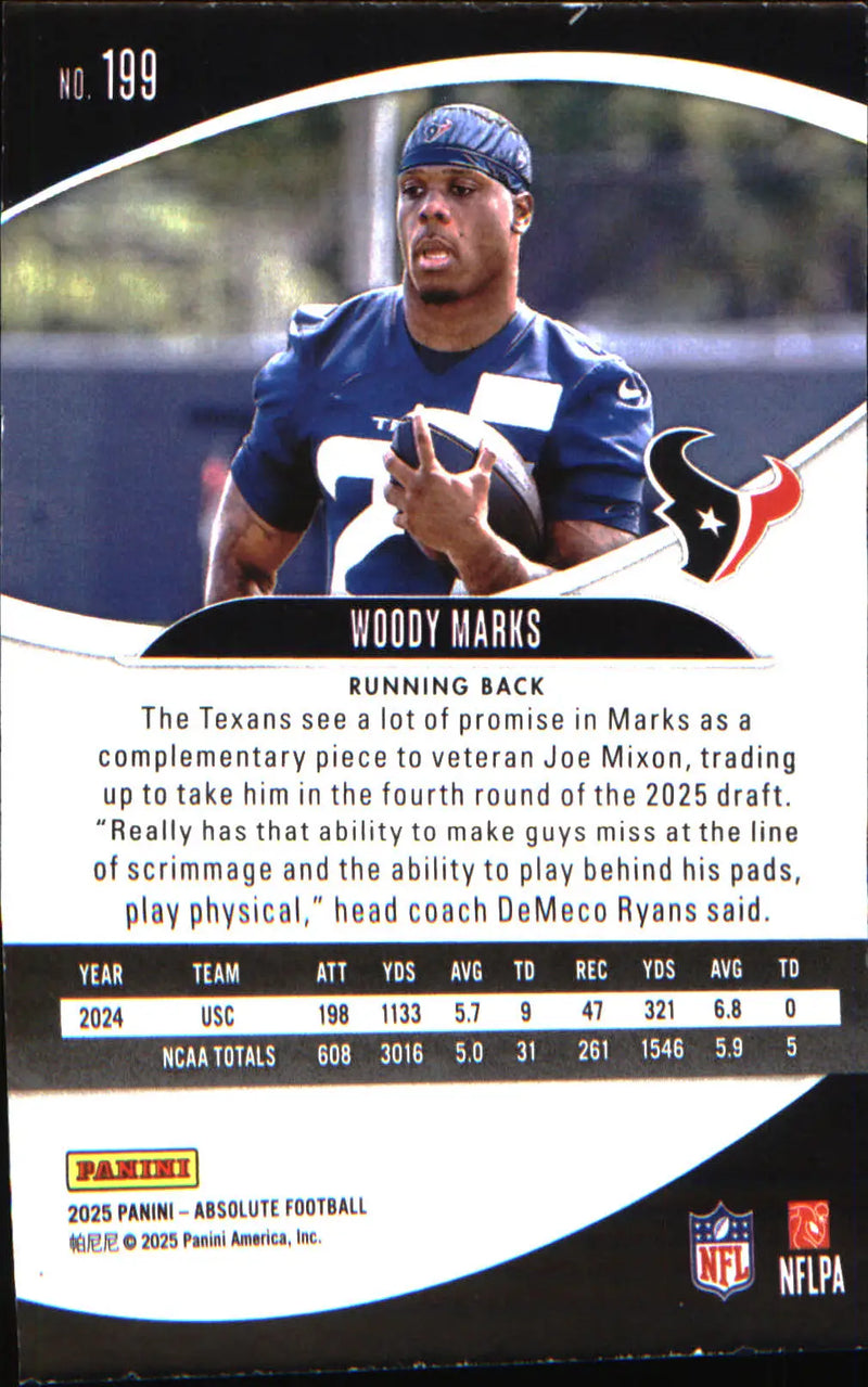 2025 Panini Absolute Countdown Calendar #199 Woody Marks