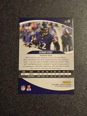 2025 Panini Absolute Countdown Calendar #86 Derrick Henry - Football Card Single