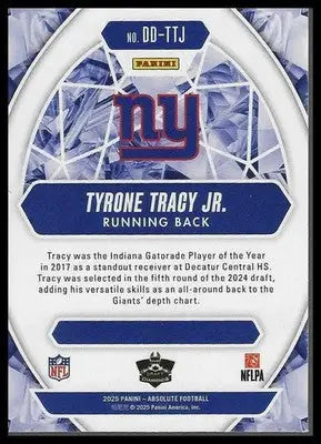 2025 Panini Absolute #DD-TTJ Tyrone Tracy Jr. Draft Diamonds - Football Card Single