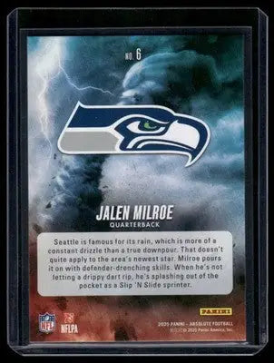 2025 Panini Absolute Football By Storm Jalen Milroe #6 RC Football - Football Card Single