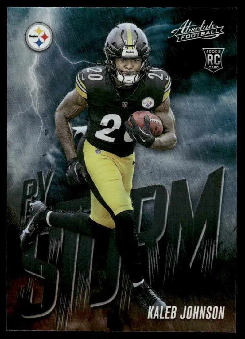 2025 Panini Absolute Football By Storm Kaleb Johnson #8 RC Football - Football Card Single