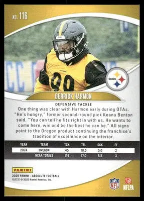 2025 Panini Absolute Football Derrick Harmon #116 Football - Football Card Single