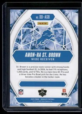 2025 Panini Absolute Football Draft Diamonds Amon-Ra St. Brown #DD-ASB Football - Football Card Single