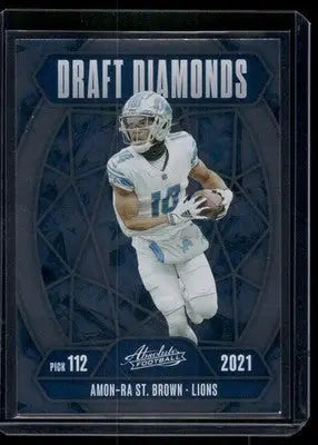 2025 Panini Absolute Football Draft Diamonds Amon-Ra St. Brown #DD-ASB Football - Football Card Single