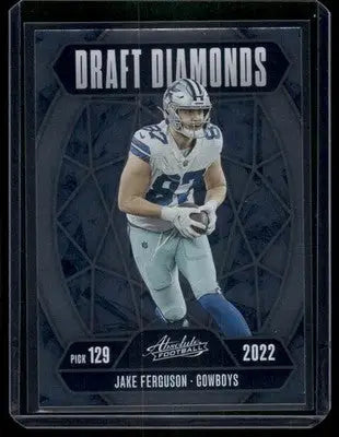 2025 Panini Absolute Football Draft Diamonds Jake Ferguson #DD-JFN Football - Football Card Single