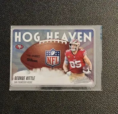 2025 Panini Absolute #HH-GKE George Kittle Hog Heaven off-centered - Football Card Single