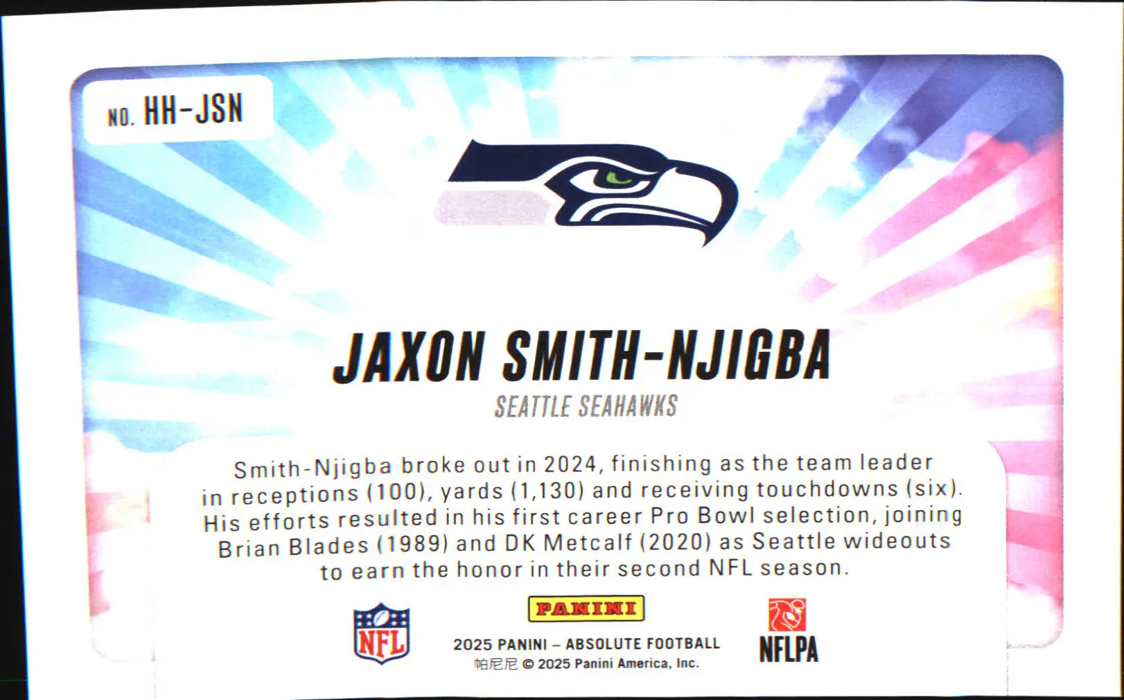 2025 Panini Absolute Hog Heaven #HH-JSN Jaxon Smith-Njigba