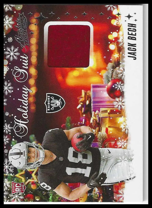 2025 Panini Absolute Holiday Suit #HS-JBH Jack Bech MEM - Football Card Single