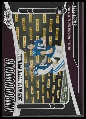 2025 Panini Absolute #I-TWN Sweet Feet Introductions