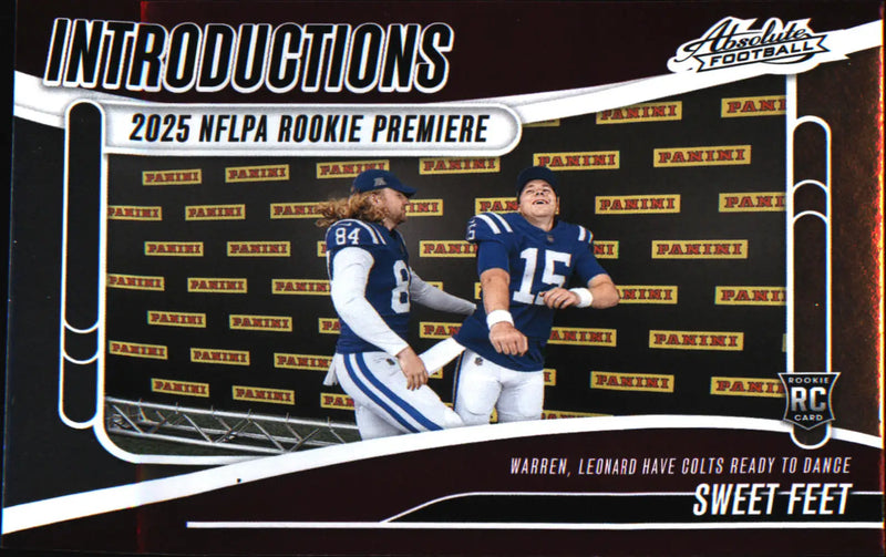 2025 Panini Absolute Introductions #I-TWN Sweet Feet