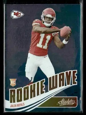 2025 Panini Absolute Jalen Royals #RW-JRS Rookie Wave Kansas City Chiefs - Football Card Single