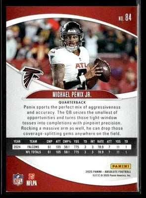 2025 Panini Absolute Michael Penix Jr. #84 Retail Atlanta Falcons - Football Card Single
