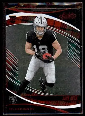 2025 Panini Absolute Red & Green Plaid #128 Jack Bech Rookie RC - Football Card Single