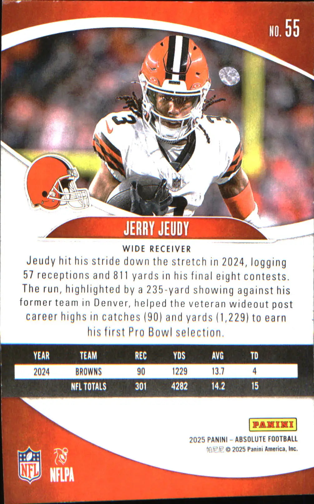 2025 Panini Absolute Retail #55 Jerry Jeudy - Football Card Single