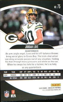 2025 Panini Absolute Retail #75 Jordan Love - Football Card Single