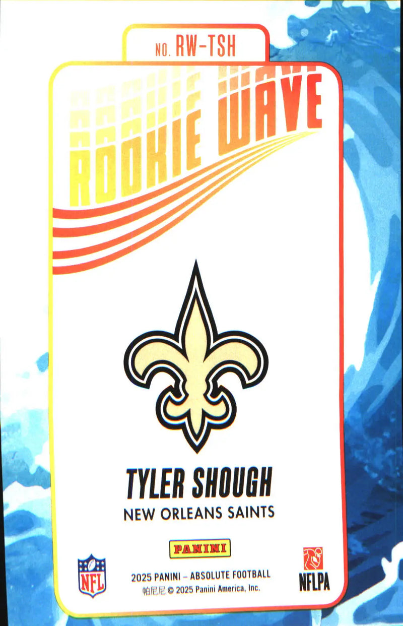2025 Panini Absolute Rookie Wave #RW-TSH Tyler Shough