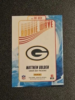 2025 Panini Absolute #RW-MGN Matthew Golden Rookie Wave - Football Card Single