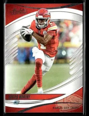 2025 Panini Absolute Xavier Worthy #13 Retail Kansas City Chiefs - Football Card Single